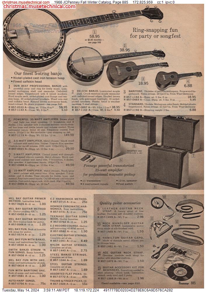1966 JCPenney Fall Winter Catalog, Page 885