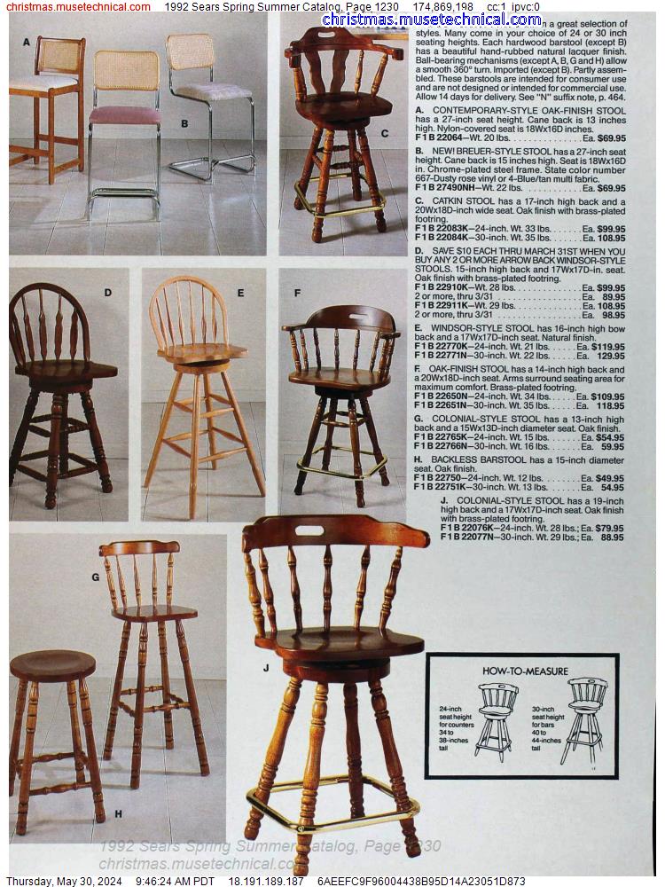 1992 Sears Spring Summer Catalog, Page 1230