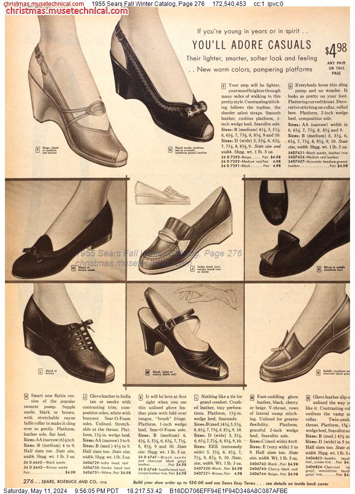 1955 Sears Fall Winter Catalog, Page 276