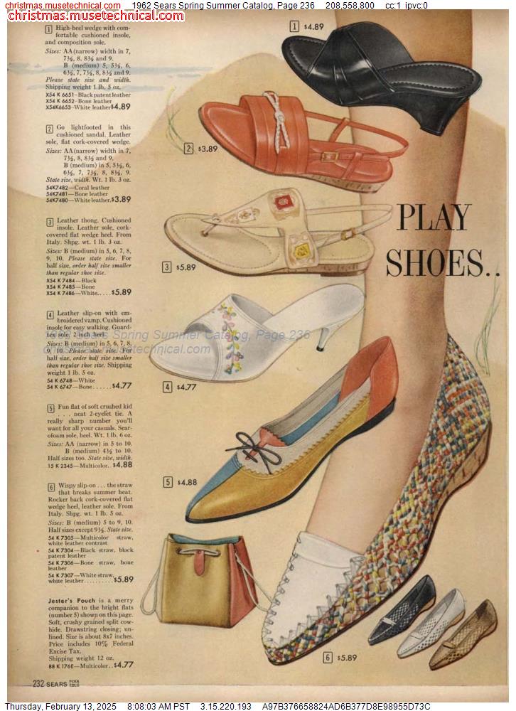 1962 Sears Spring Summer Catalog, Page 236