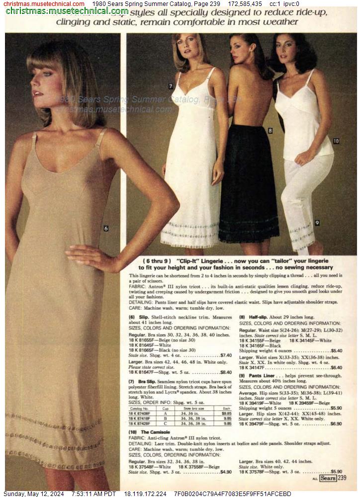 1980 Sears Spring Summer Catalog, Page 239