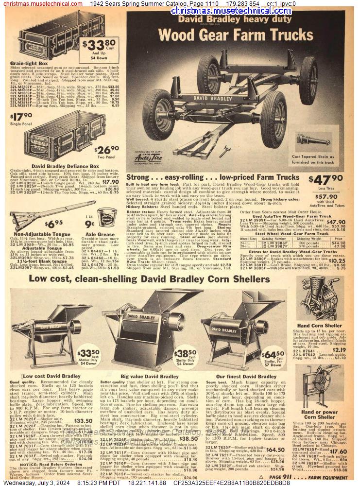 1942 Sears Spring Summer Catalog, Page 1110