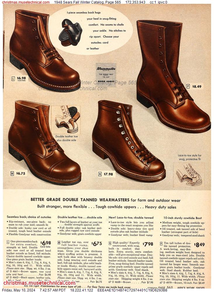 1948 Sears Fall Winter Catalog, Page 565