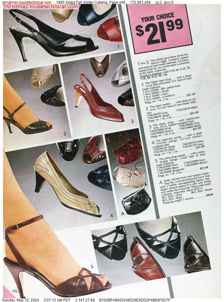 1985 Sears Fall Winter Catalog, Page 446
