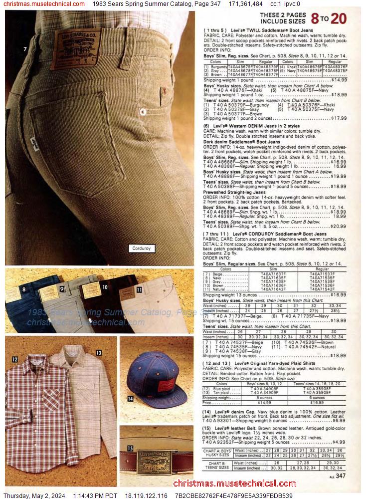 1983 Sears Spring Summer Catalog, Page 347