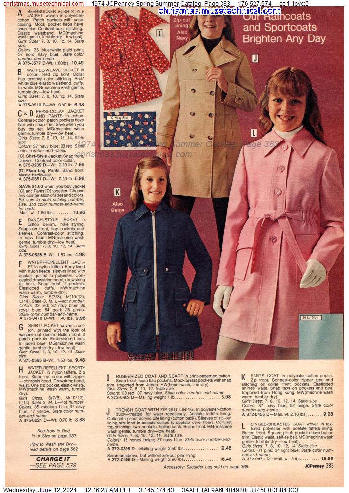 1974 JCPenney Spring Summer Catalog, Page 383