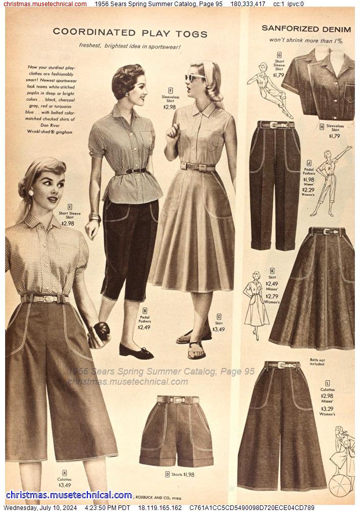 1956 Sears Spring Summer Catalog, Page 95