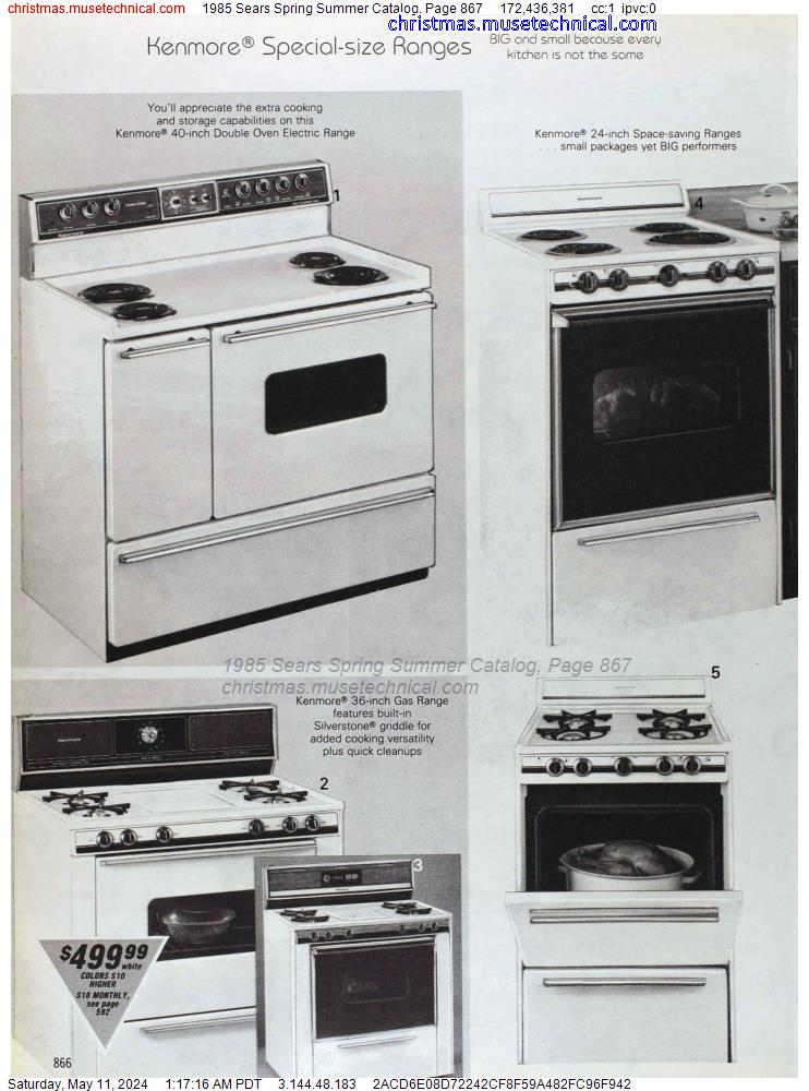 1985 Sears Spring Summer Catalog, Page 867