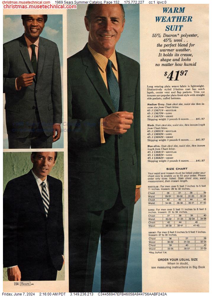 1969 Sears Summer Catalog, Page 152