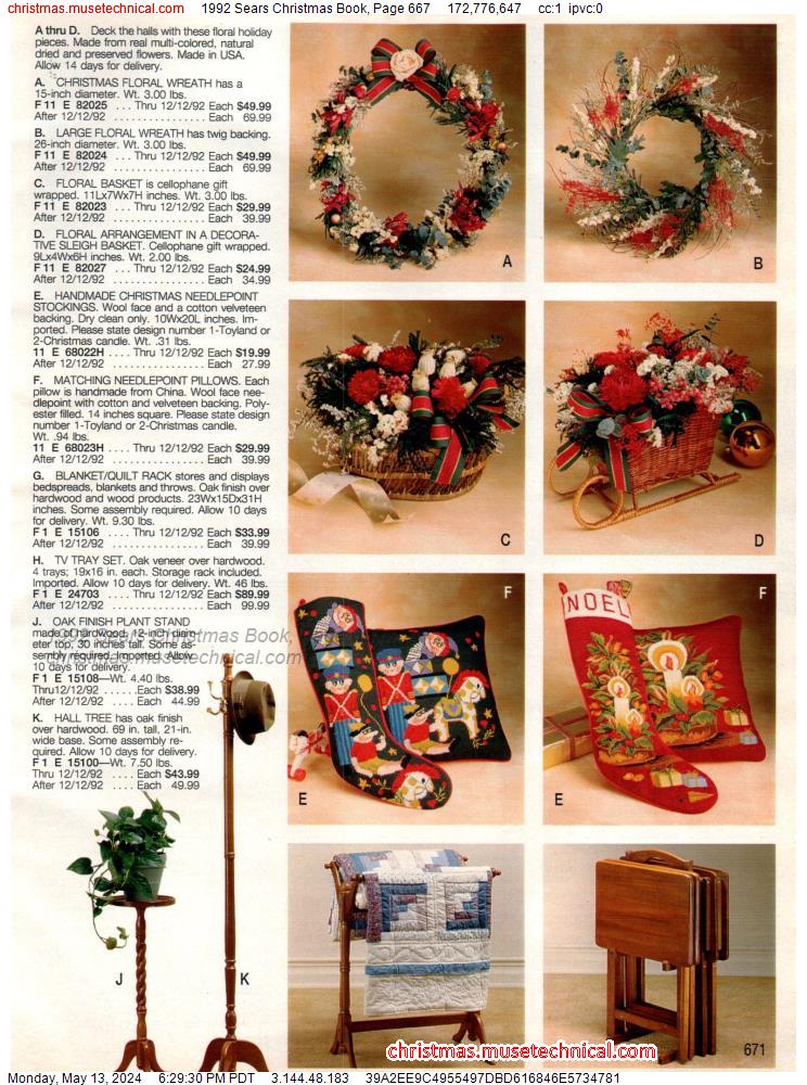 1992 Sears Christmas Book, Page 667