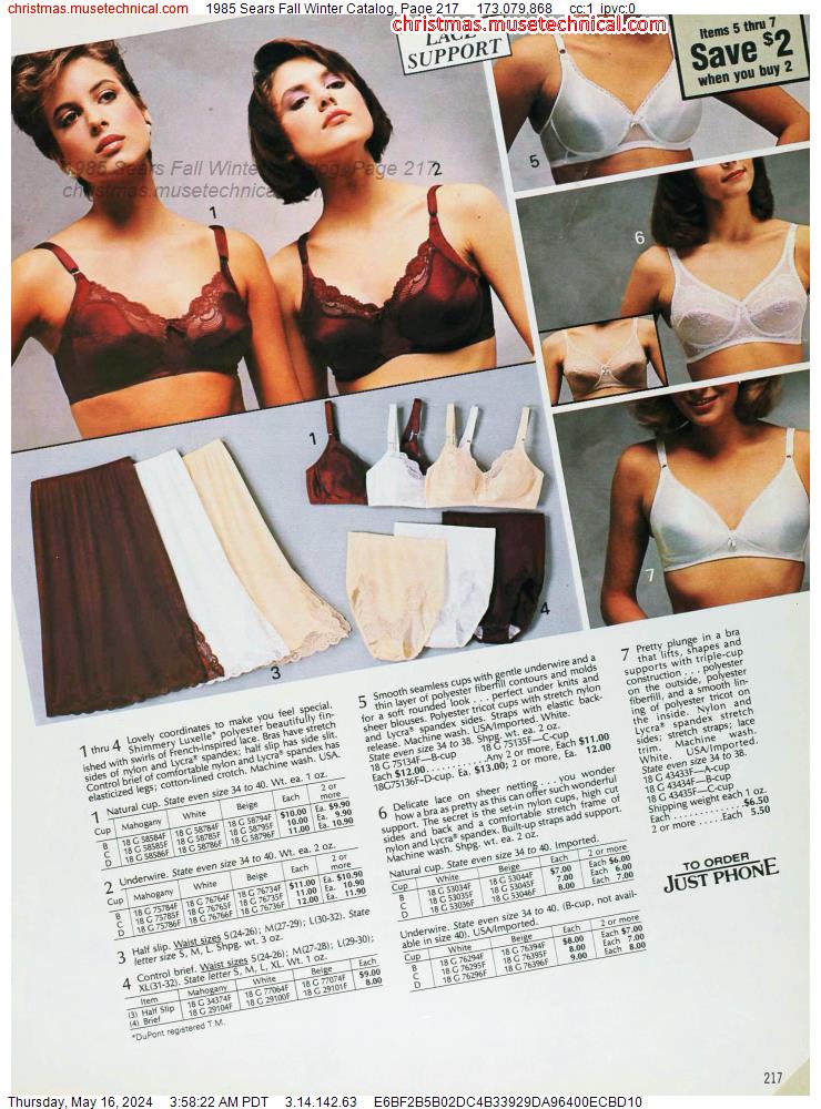 1985 Sears Fall Winter Catalog, Page 217