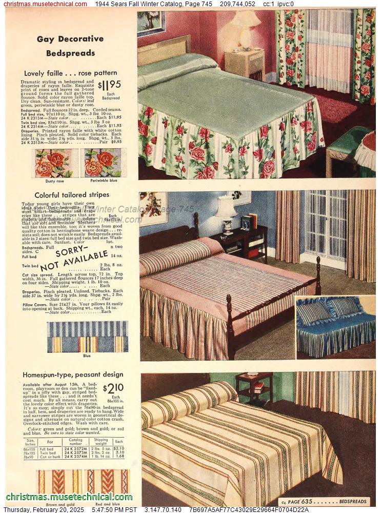 1944 Sears Fall Winter Catalog, Page 745