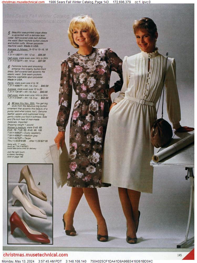 1986 Sears Fall Winter Catalog, Page 143