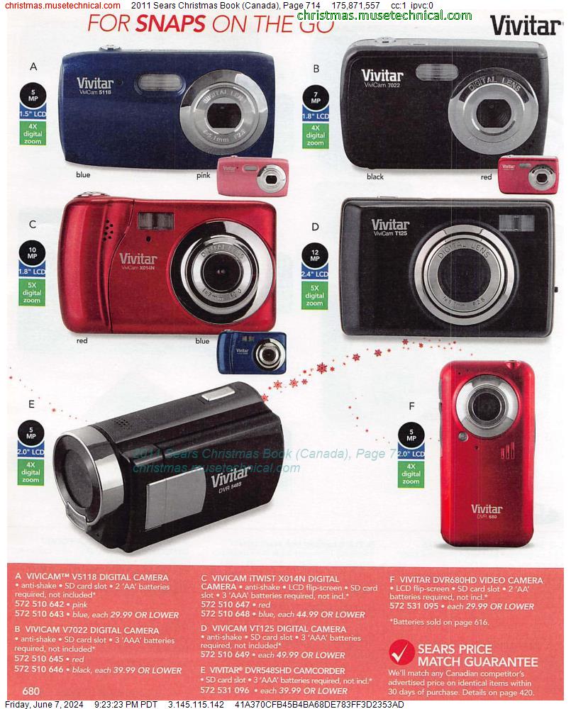 2011 Sears Christmas Book (Canada), Page 714