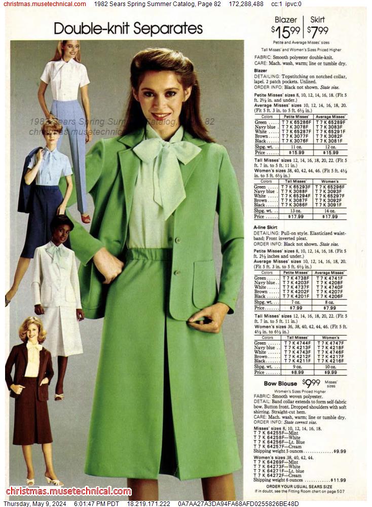 1982 Sears Spring Summer Catalog, Page 82