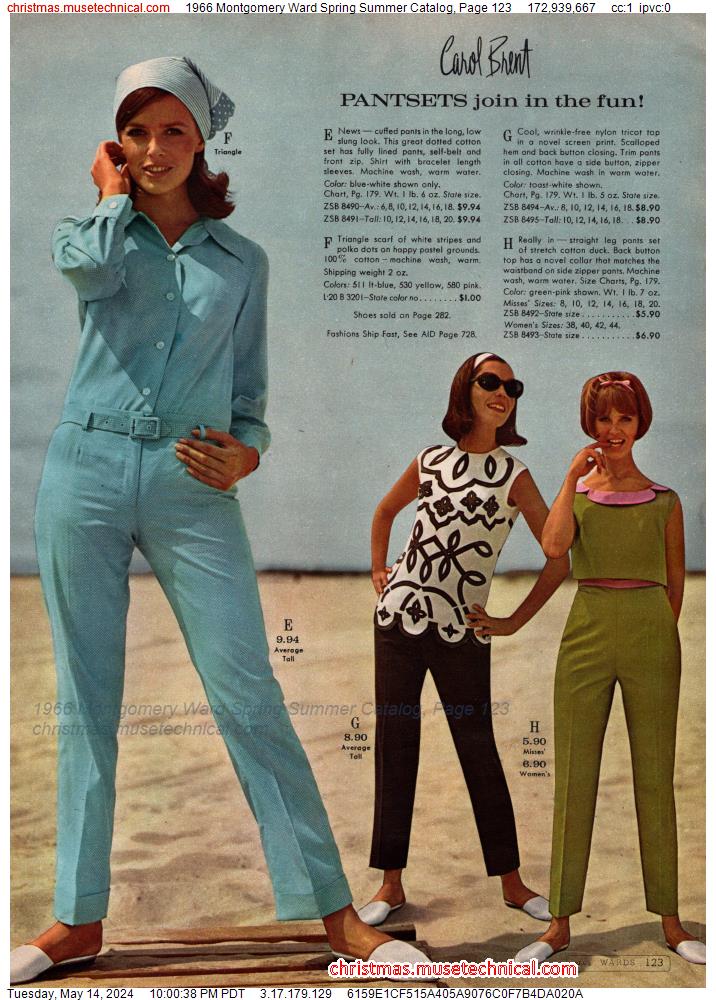 1966 Montgomery Ward Spring Summer Catalog, Page 123
