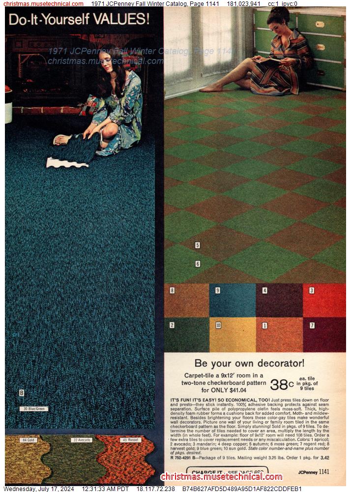 1971 JCPenney Fall Winter Catalog, Page 1141