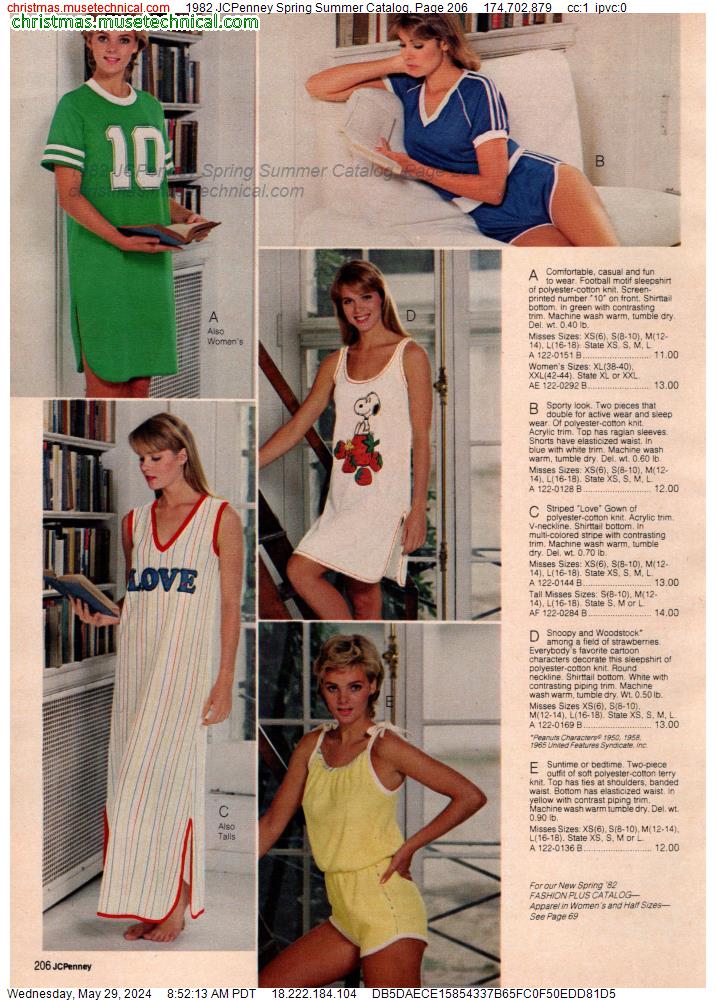 1982 JCPenney Spring Summer Catalog, Page 206
