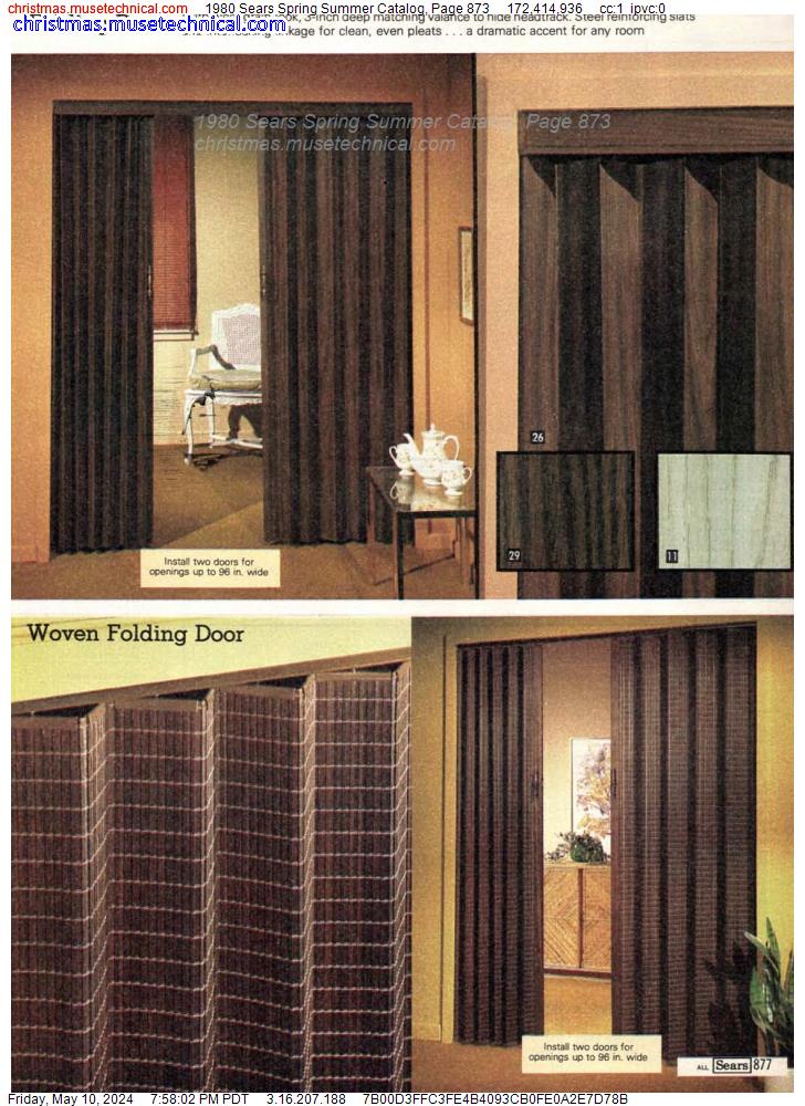 1980 Sears Spring Summer Catalog, Page 873
