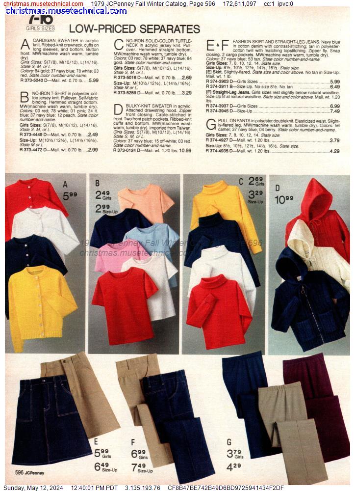 1979 JCPenney Fall Winter Catalog, Page 596