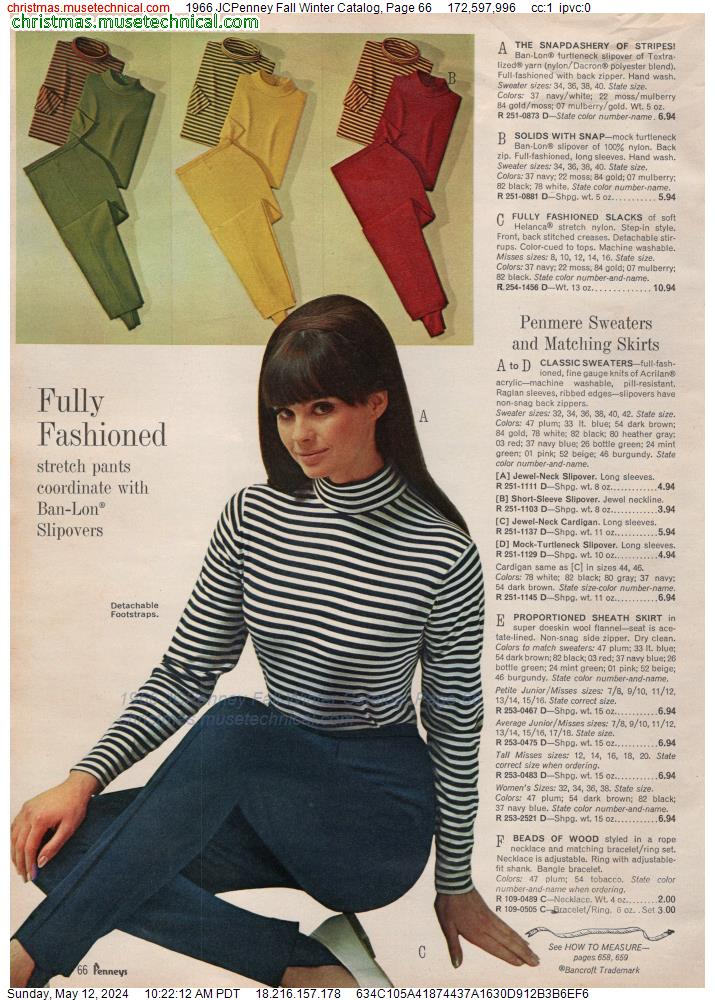1966 JCPenney Fall Winter Catalog, Page 66