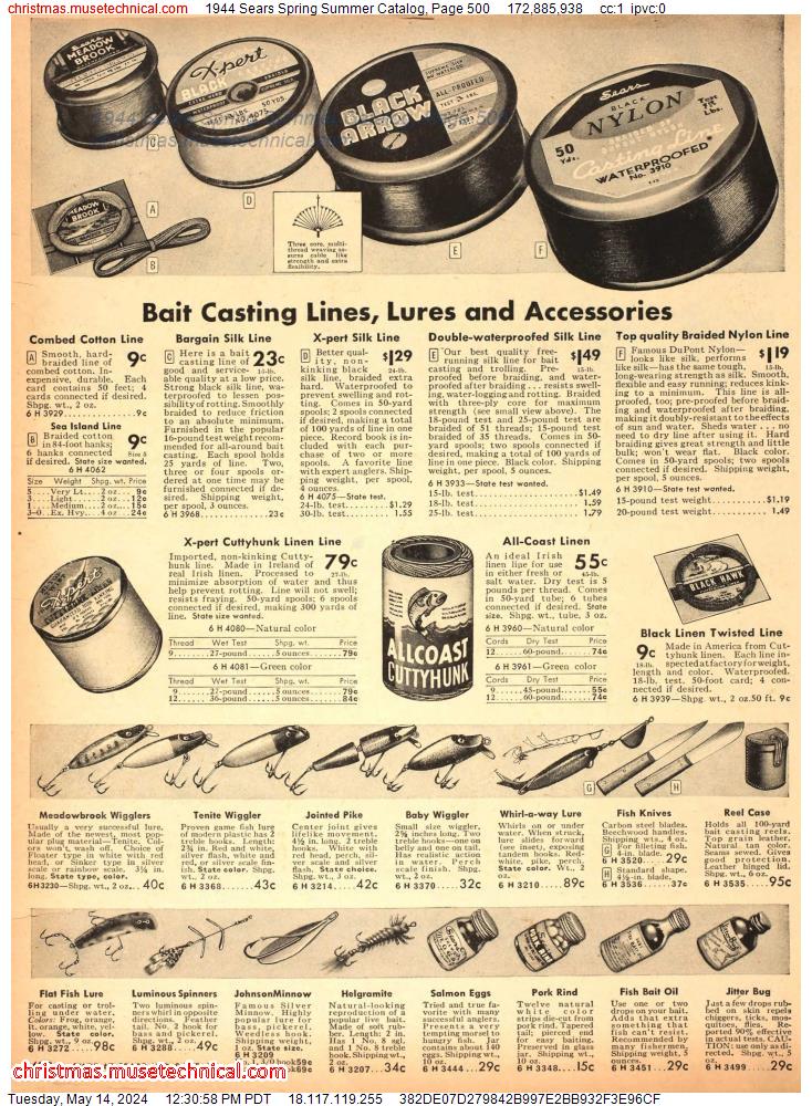 1944 Sears Spring Summer Catalog, Page 500