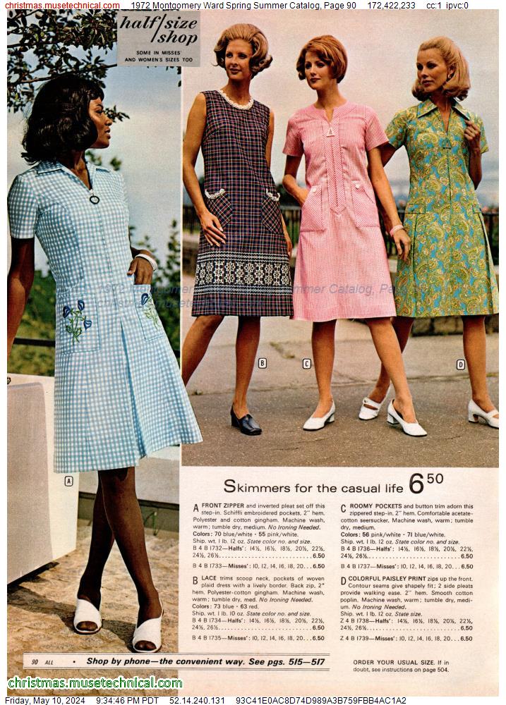 1972 Montgomery Ward Spring Summer Catalog, Page 90
