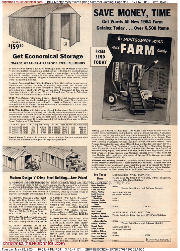 1964 Montgomery Ward Spring Summer Catalog, Page 957