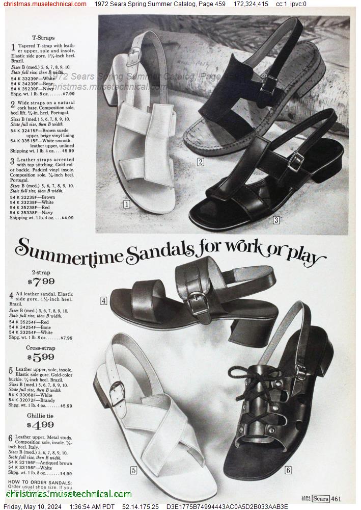 1972 Sears Spring Summer Catalog, Page 459