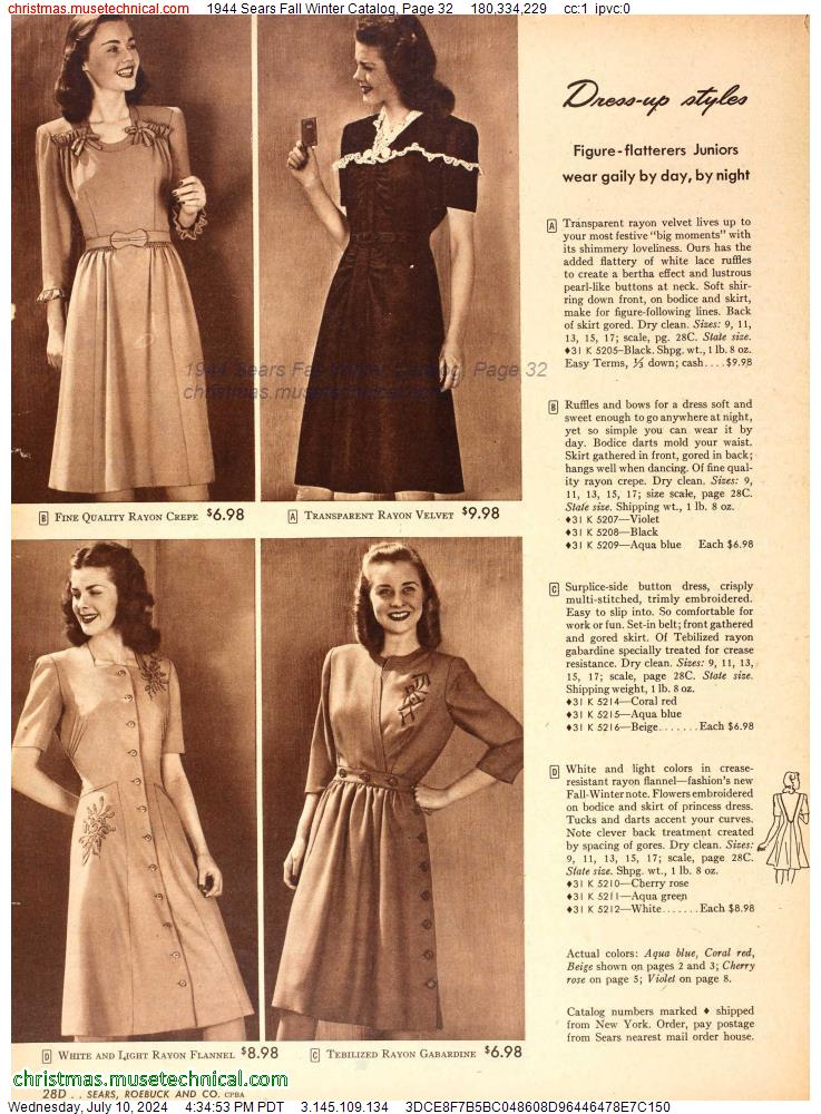 1944 Sears Fall Winter Catalog, Page 32