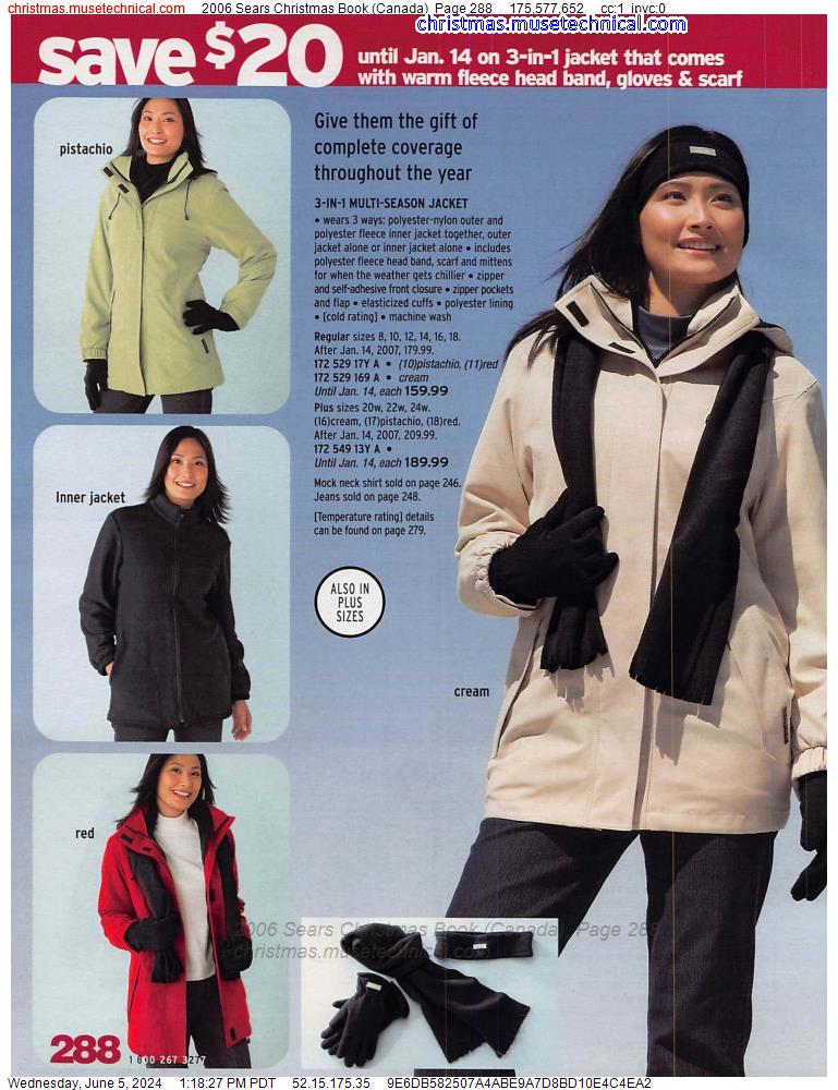 2006 Sears Christmas Book (Canada), Page 288