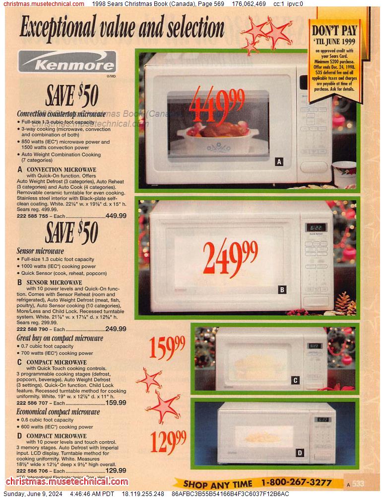 1998 Sears Christmas Book (Canada), Page 569