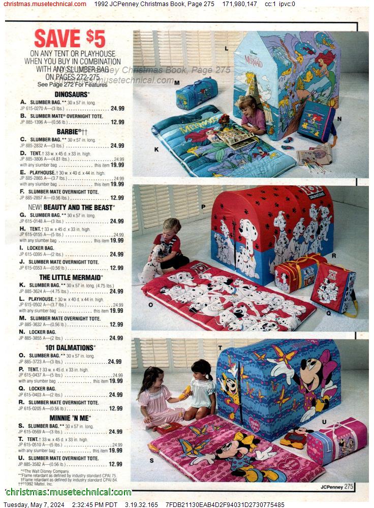 1992 JCPenney Christmas Book, Page 275