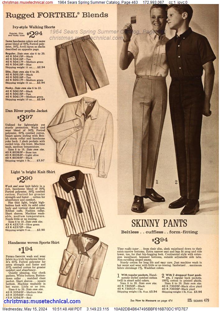1964 Sears Spring Summer Catalog, Page 463