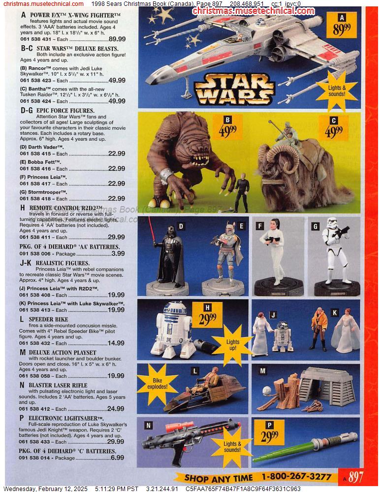 1998 Sears Christmas Book (Canada), Page 897