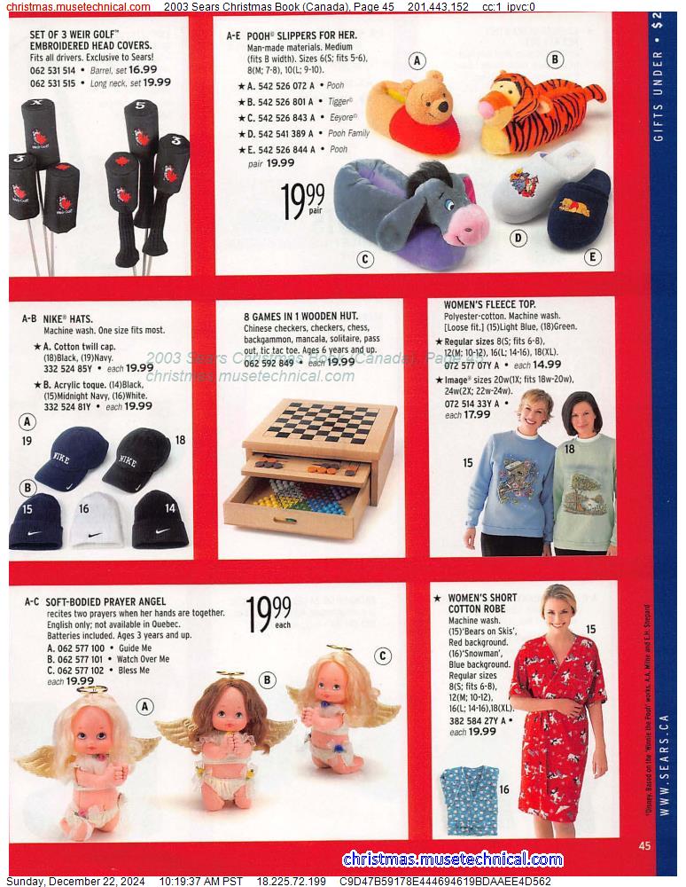 2003 Sears Christmas Book (Canada), Page 45