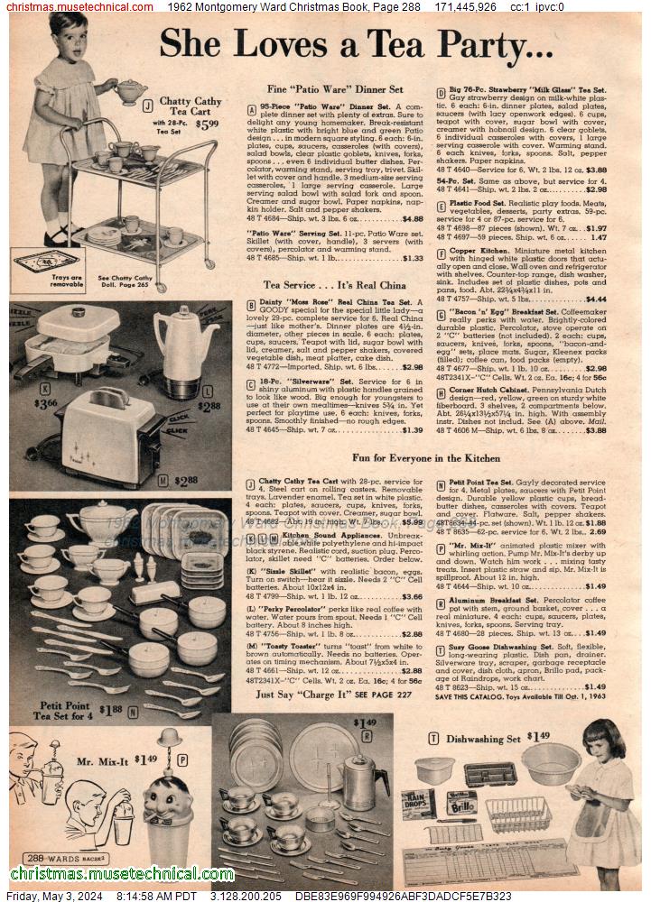 1962 Montgomery Ward Christmas Book, Page 288