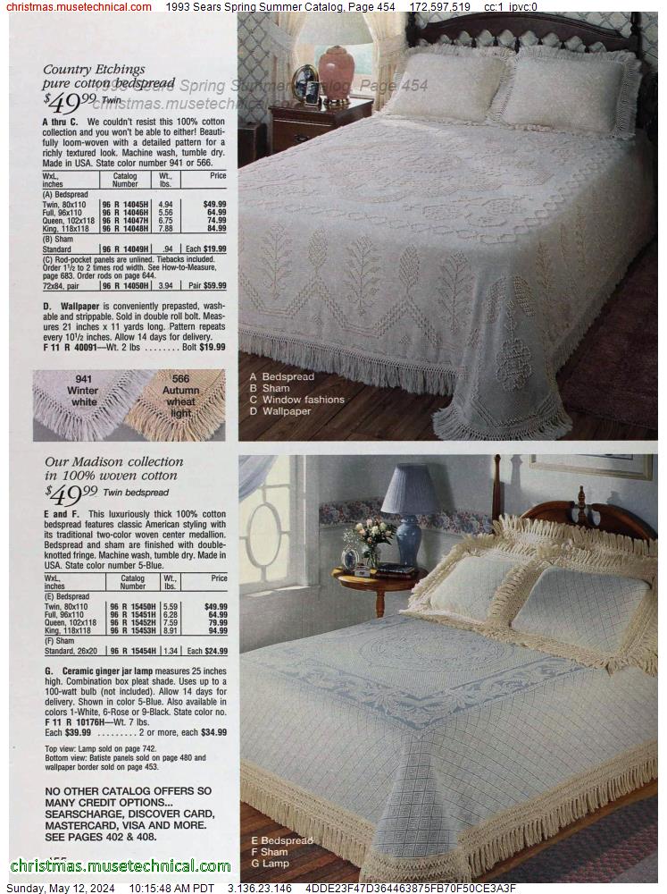 1993 Sears Spring Summer Catalog, Page 454