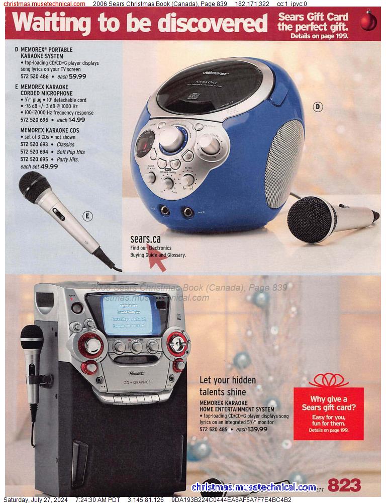 2006 Sears Christmas Book (Canada), Page 839