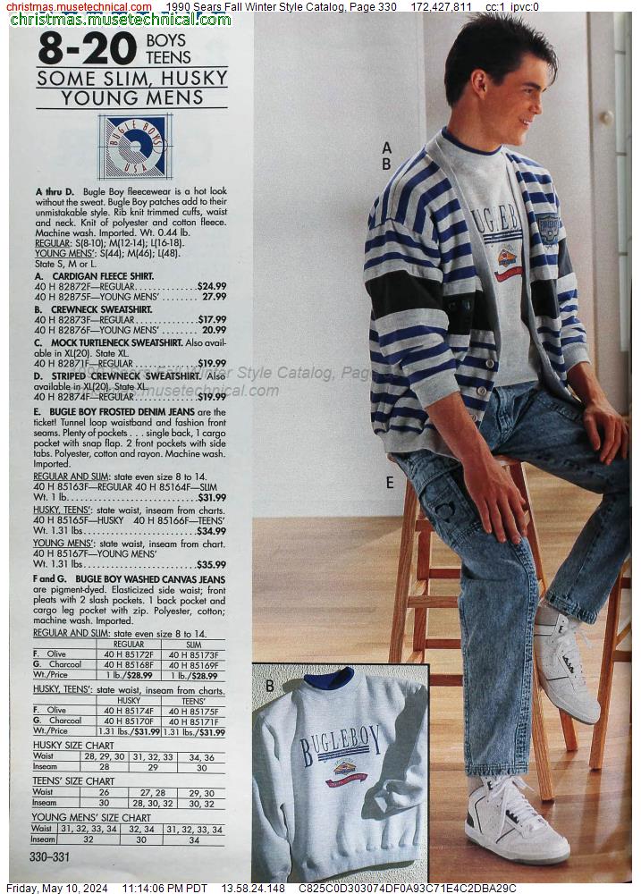 1990 Sears Fall Winter Style Catalog, Page 330