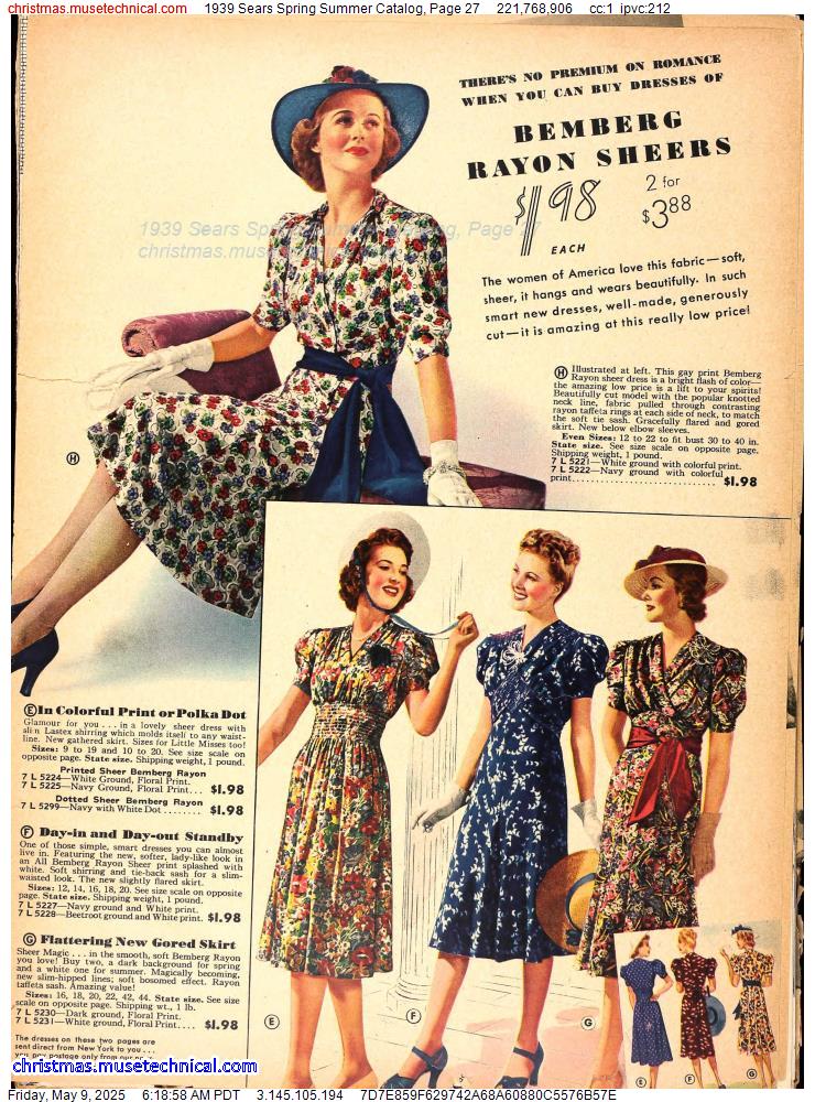 1939 Sears Spring Summer Catalog, Page 27
