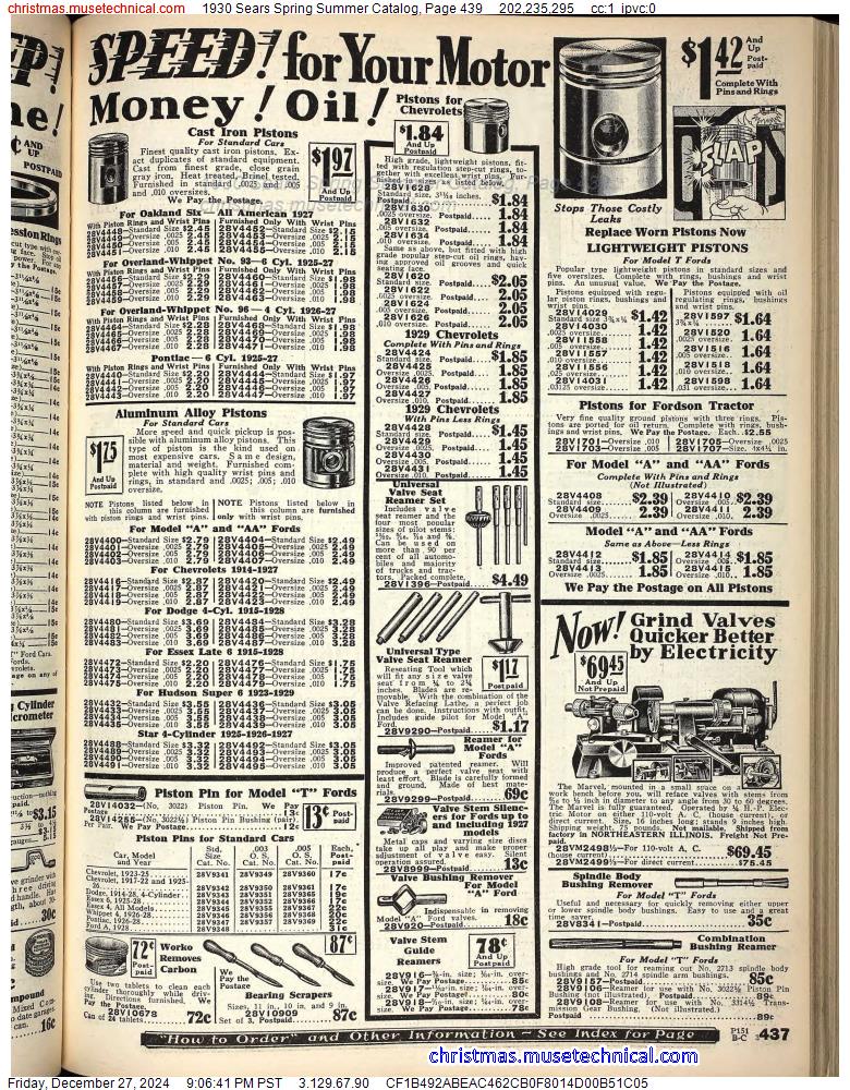 1930 Sears Spring Summer Catalog, Page 439