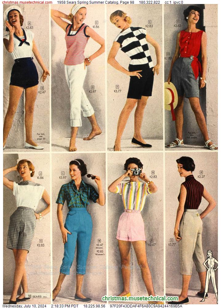 1958 Sears Spring Summer Catalog, Page 98 - Catalogs & Wishbooks