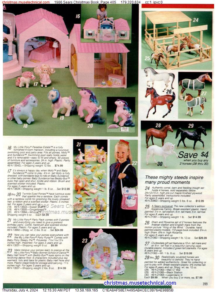 1986 Sears Christmas Book, Page 405