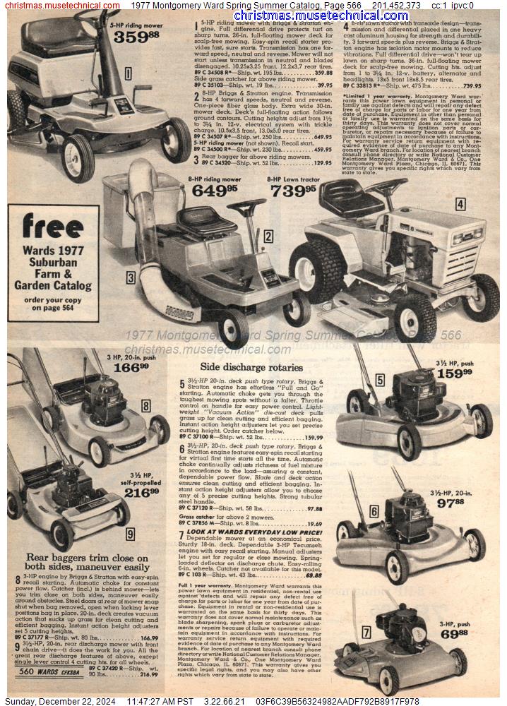 1977 Montgomery Ward Spring Summer Catalog, Page 566