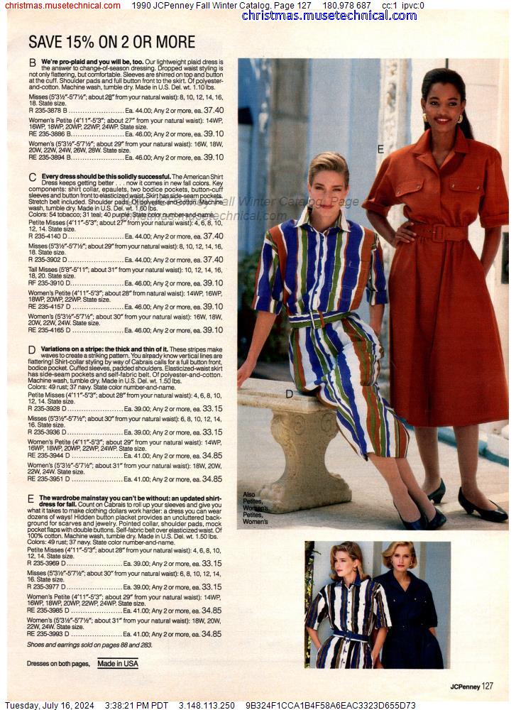 1990 JCPenney Fall Winter Catalog, Page 127