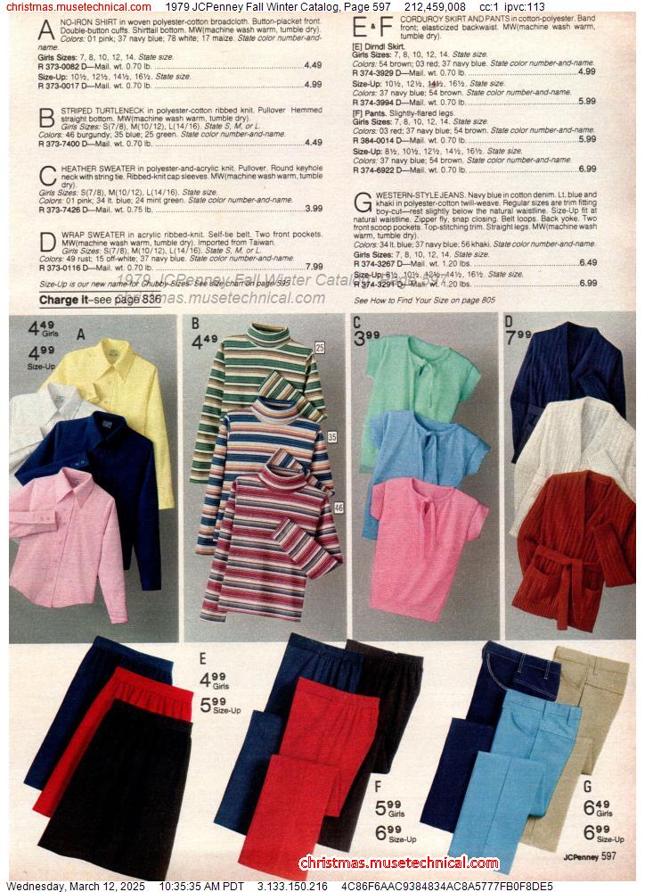 1979 JCPenney Fall Winter Catalog, Page 597