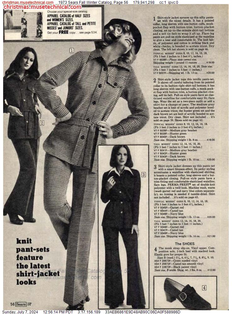 1973 Sears Fall Winter Catalog, Page 56