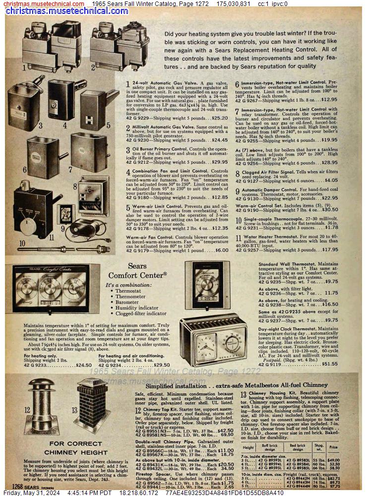 1965 Sears Fall Winter Catalog, Page 1272
