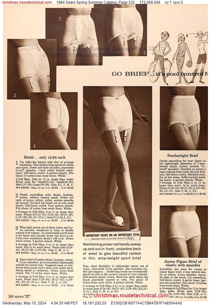 1964 Sears Spring Summer Catalog, Page 332